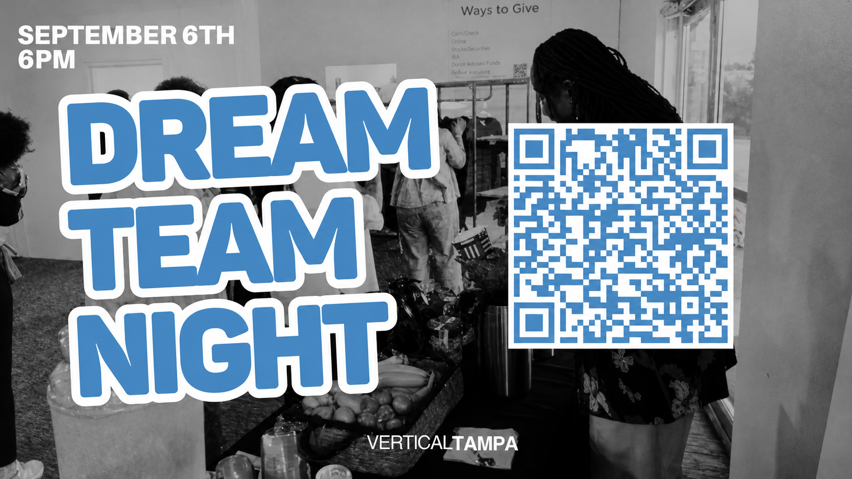 Dream Team Night at Vertical Tampa, September 6 at 6 PM