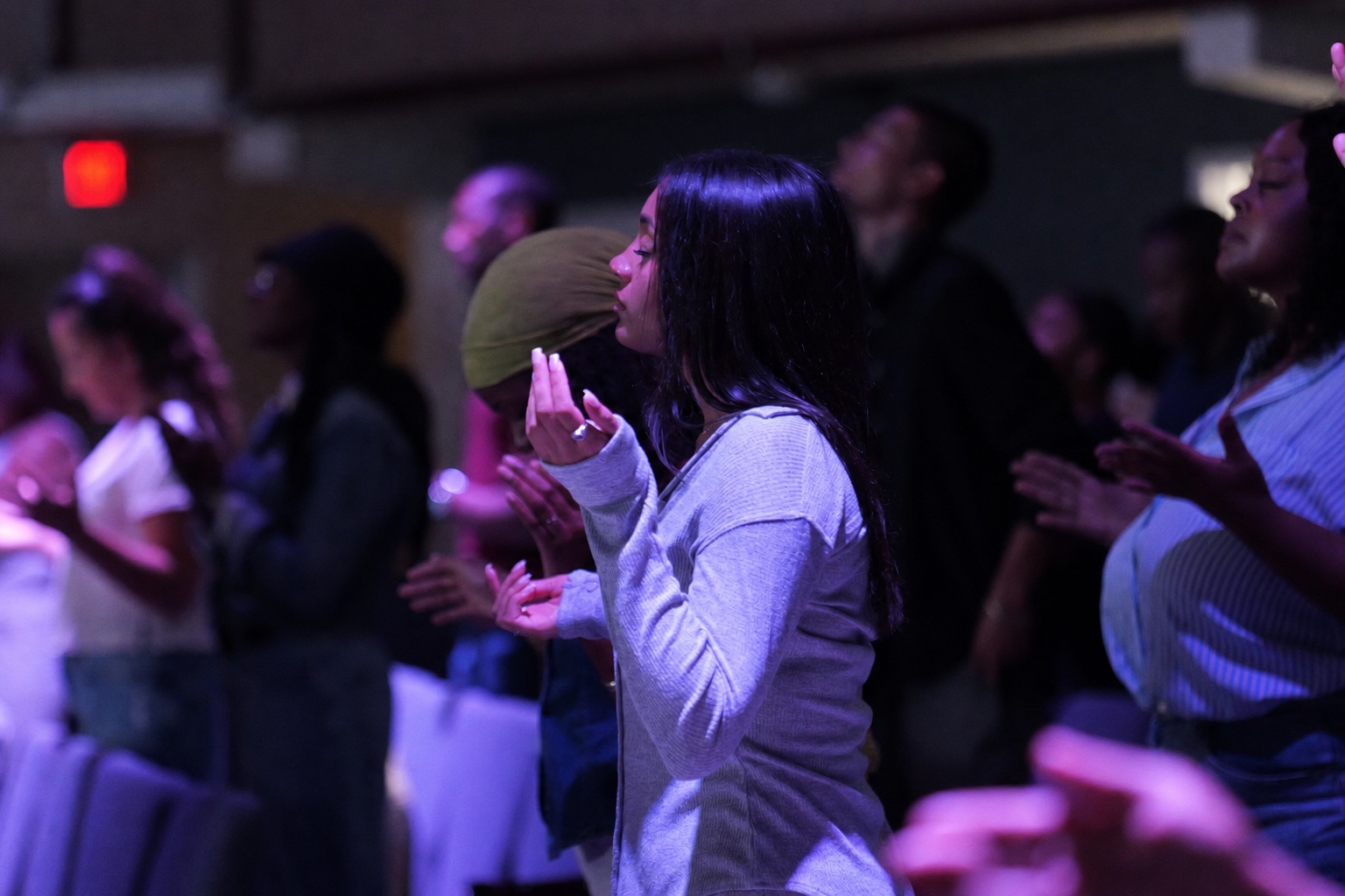 A Vertical Tampa worshipper during the 9:00 AM experience